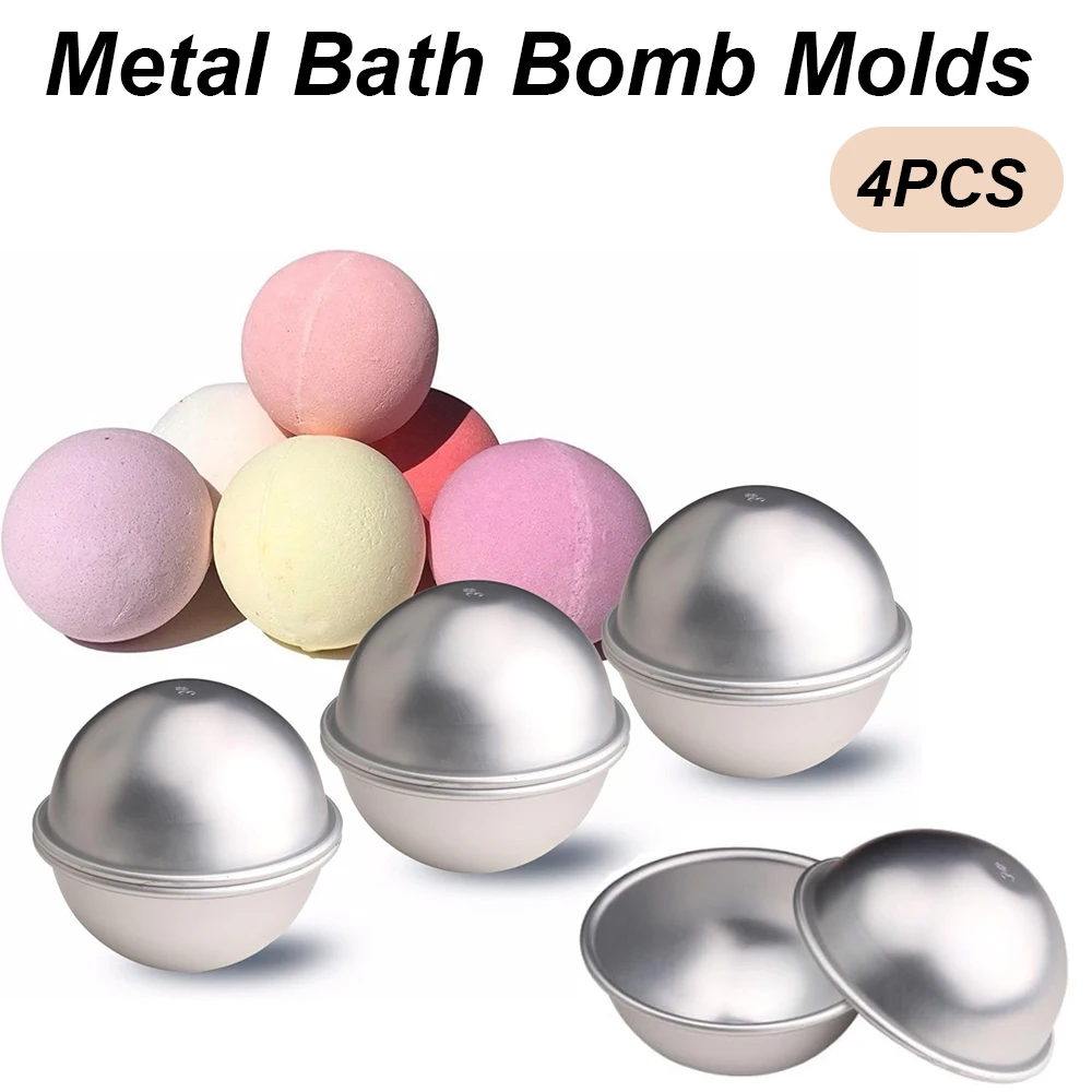 Bath Bomb Mold - Conjunto de 4 Moldes de Bolas