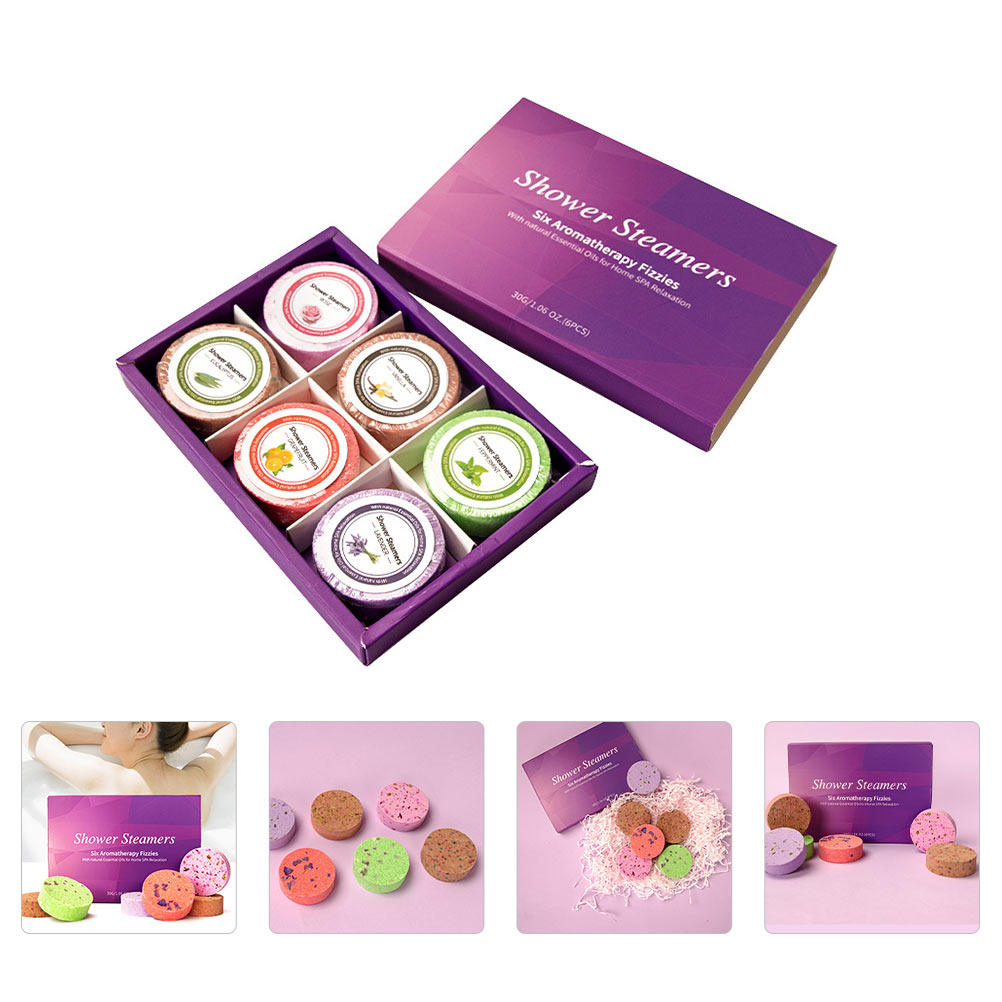 Shower Steamer Tablet - 6 Pastilhas Efervescentes para Banho com
