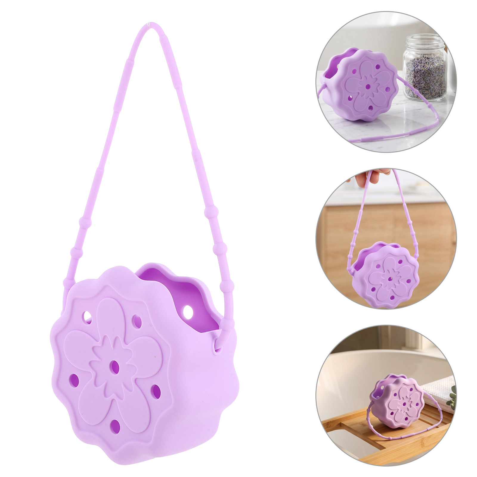 Suporte de silicone roxo para  - Shower Steamer Tablet avaliação e preço