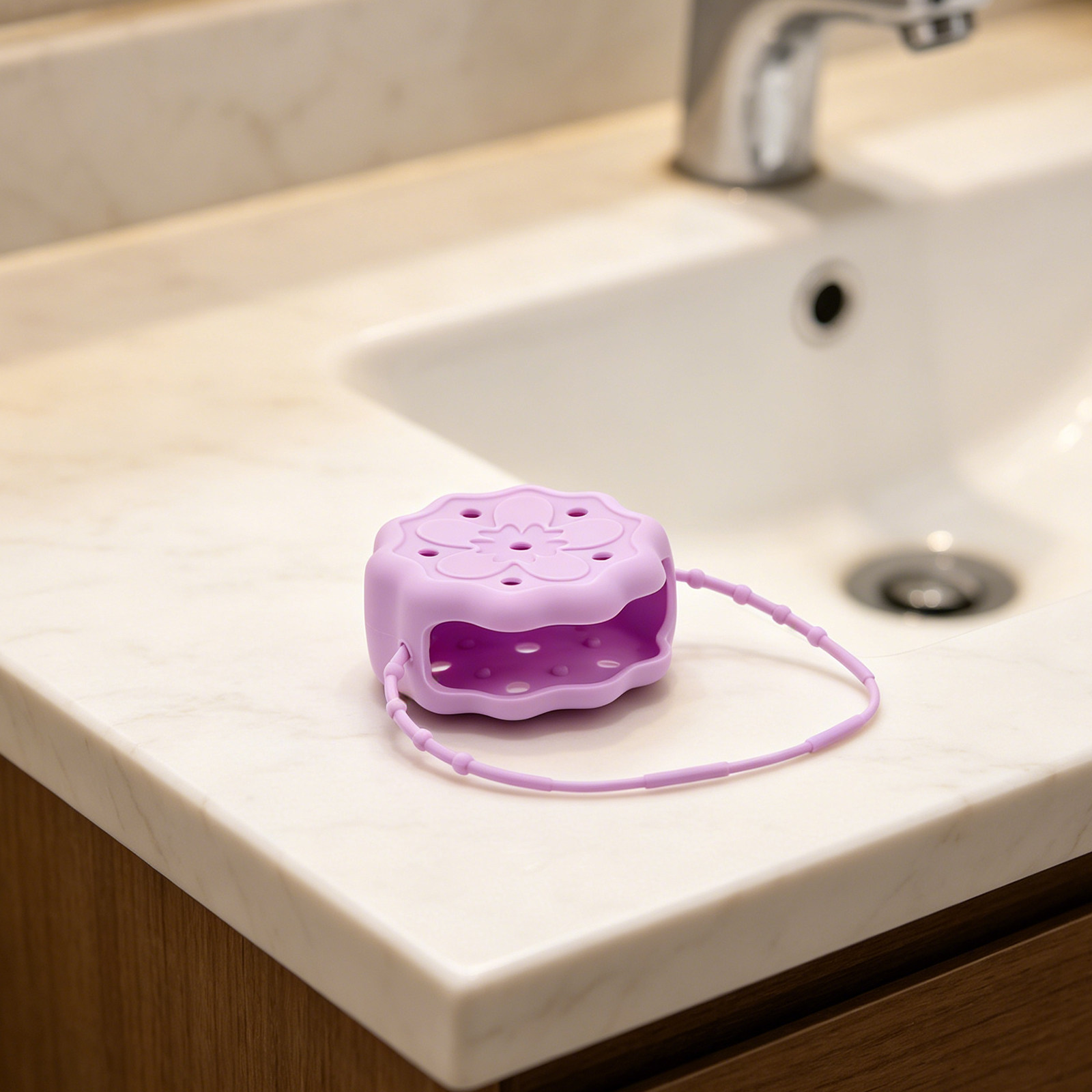 Suporte de silicone roxo para  - Shower Steamer Tablet avaliação e preço