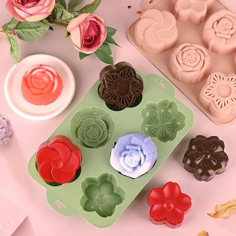 Molde de silicone SU Flower, 6 - Bath Bomb Mold avaliação e preço