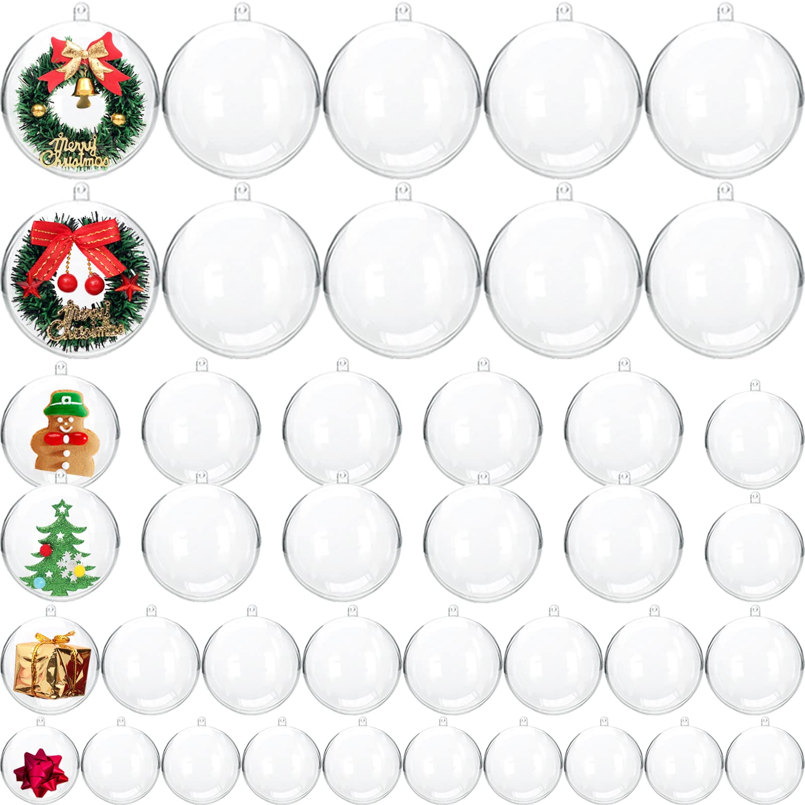 Bolas plásticas claras dos orn - Bath Bomb Mold avaliação e preço